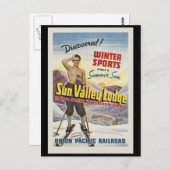 Carte Postale Sun Valley Lodge Idaho (Devant / Derrière)