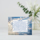 Carte postale "Sunbeams" Christian Poem Holiday (Debout devant)