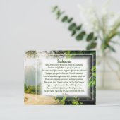 Carte postale "Sunbeams" Christian Poem Holiday (Debout devant)