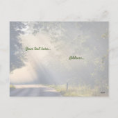 Carte postale "Sunbeams" Christian Poem Holiday (Dos)