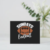 Carte Postale Sundays are for football (Debout devant)