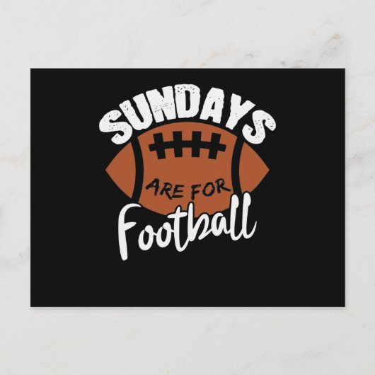 Carte Postale Sundays are for football (Devant)