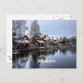 Carte Postale Sundborn, Suède photo paysage (Devant / Derrière)