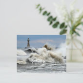 Carte Postale Sunderland - Jetée Roker et phare (Debout devant)