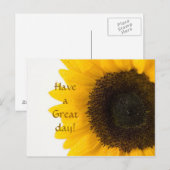 Carte postale Sunflower (Devant / Derrière)