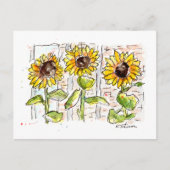 Carte Postale Sunflower (Devant)