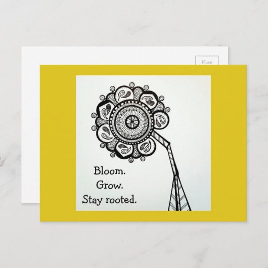 Carte postale Sunflower (Devant / Derrière)