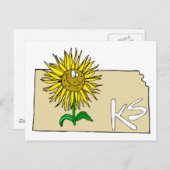 Carte Postale Sunflower (Devant / Derrière)