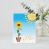 Carte postale Sunflower (Debout devant)