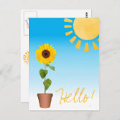 Carte postale Sunflower (Devant / Derrière)