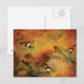 Carte postale Sunflower Art (Devant / Derrière)