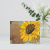 Carte postale Sunflower Burst (Debout devant)