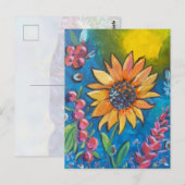 Carte postale Sunflower de septembre (Devant / Derrière)