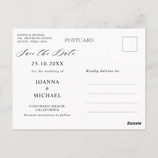 Carte Postale Sunflower Dusty Blue Slate Peony Enregistrer la da (Dos)