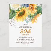 Carte Postale Sunflower Eucalyptus 90e anniversaire (Devant)