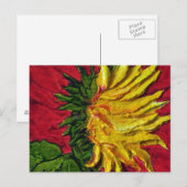 Carte postale Sunflower jaune (Devant / Derrière)