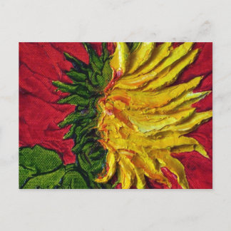 Carte postale Sunflower jaune