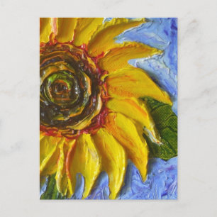 Carte postale Sunflower jaune