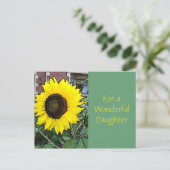 Carte Postale Sunflower large yellow (Debout devant)