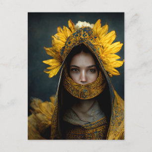 Carte Postale Sunflower Maiden