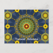 Carte postale Sunflower Mandala Array (Devant)