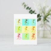 Carte Postale Sunflower Pop Art (Debout devant)