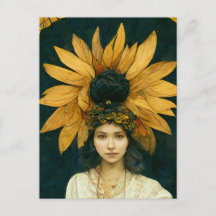 Carte postale Sunflower Princess Slava