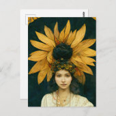 Carte postale Sunflower Princess Slava (Devant / Derrière)