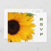 Carte postale Sunflower RSVP (Devant / Derrière)