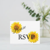 Carte postale Sunflower RSVP (Debout devant)