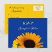 Carte postale Sunflower RSVP (Devant / Derrière)