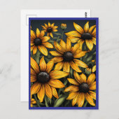 CARTE POSTALE SUNFLOWERS #1 (Devant / Derrière)