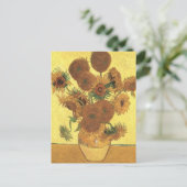 Carte Postale Sunflowers par Van Gogh (Debout devant)