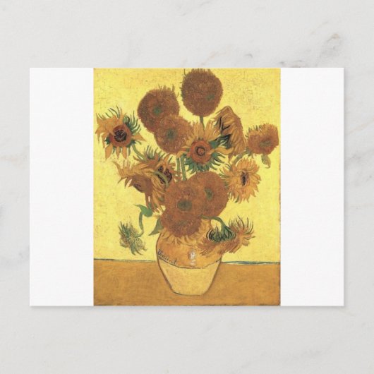 Carte Postale Sunflowers par Van Gogh (Devant)