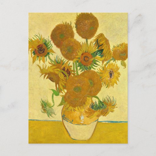 Carte Postale Sunflowers par Vincent Van Gogh (Devant)