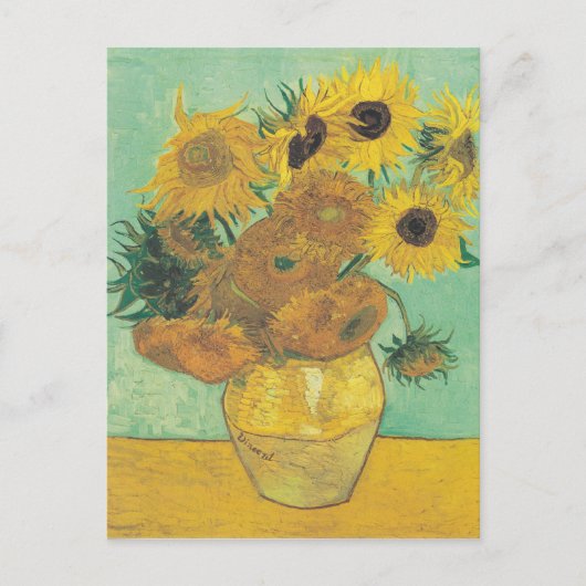 Carte Postale Sunflowers par Vincent Van Gogh (Devant)