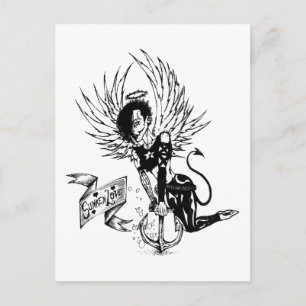 Carte Postale Sunken Love - Punk Rock Pin-Up Tattoo