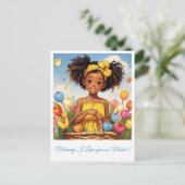 CARTE POSTALE " SUNLIT BLOOM " (Debout devant)