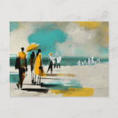 Carte Postale Sunlit Stroll – Abstract Figures In Open Light (Devant)