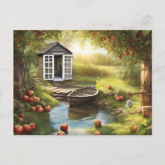 Carte Postale Sunny Apple Orchard (Devant)