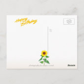 Carte postale Sunny Birthday Wings (Dos)