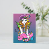 Carte postale "Sunny" Candead Butfly Rainbow Fairy (Debout devant)