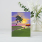 Carte Postale Sunny Island Beach Vacances (Debout devant)