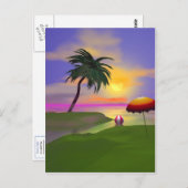 Carte Postale Sunny Island Beach Vacances (Devant / Derrière)