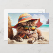 Carte Postale Sunny Kitty (Devant / Derrière)