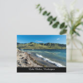 Carte Postale Sunny Lake Chelan Beach Pittoresque État de Washin (Debout devant)