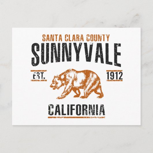 Carte Postale Sunnyvale (Devant)