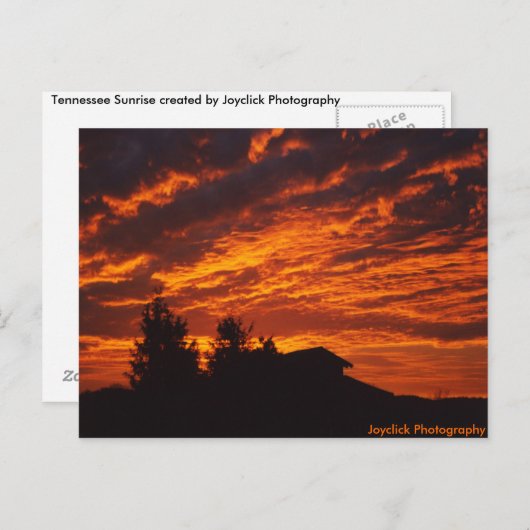 Carte postale Sunrise (Devant / Derrière)