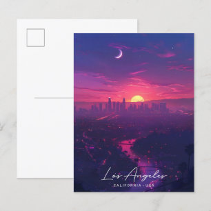 Carte Postale Sunrise à Los Angeles Californie USA Travel