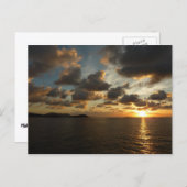 Carte Postale Sunrise aux îles Virgin (Devant / Derrière)